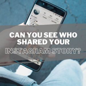 Can you see who shared your instagram story newsfeed image